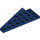 LEGO Dark Blue Wedge Plate 4 x 8 Wing Right with Underside Stud Notch (3934 / 45175)