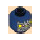LEGO Dark Blue Wolf Mask Warrior Head (Recessed Solid Stud) (3274 / 105529)