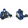 LEGO Bleu foncé Y-Aile Pilot Minifig Torse (973 / 76382)