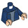 LEGO Dark Blue Zipper Jacket Torso (973 / 76382)