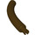 LEGO Dark Brown Animal Tail Middle Section with Technic Pin (40378 / 51274)