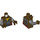 LEGO Dark Brown Apocalypseburg Abe Minifig Torso (973 / 76382)