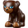 LEGO Donkerbruin Bear (Sitting) met Blauw Ogen (15823 / 25445)