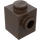 LEGO Dark Brown Brick 1 x 1 with Stud on One Side (87087)