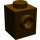 LEGO Dunkelbraun Backstein 1 x 1 mit Stud auf Eins Seite (87087)