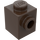 LEGO Donkerbruin Steen 1 x 1 met Stud Aan een Kant (87087)