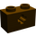 LEGO Dunkelbraun Backstein 1 x 2 mit Achse Loch („+“ Öffnung und Unterrohr) (31493 / 32064)