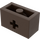 LEGO Marron foncé Brique 1 x 2 avec Essieu Trou (ouverture &#039;+&#039; et tube inférieur) (31493 / 32064)