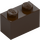 LEGO Dark Brown Brick 1 x 2 with Bottom Tube (3004 / 93792)