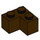 LEGO Dark Brown Brick 2 x 2 Corner (2357)