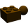 LEGO Donkerbruin Steen 2 x 2 met Kogelgewricht en Axlehole met gaten in bal (57909)