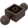 LEGO Donkerbruin Steen 2 x 2 met Twee Bal Joints zonder gaten in Ball (57908)
