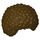 LEGO Dunkelbraun Bushy Blase Style Haar (86385 / 87995)