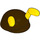 LEGO Dark Brown Cap with Flexible Rubber Yellow Antennae (78893)