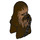 LEGO Donkerbruin Chewbacca Hoofd met Gezicht Bont (16781)