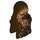 LEGO Dark Brown Chewbacca Head with Snow (91806)