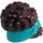 LEGO Donkerbruin Coiled Haar met Turquoise Boog (79984)