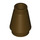 LEGO Dark Brown Cone 1 x 1 with Top Groove (28701 / 59900)