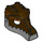 LEGO Dark Brown Crocodile Mask with Silver Jaw (12551 / 12839)