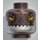 LEGO Dark Brown Crug Head (Recessed Solid Stud) (12882 / 16763)