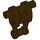 LEGO Dark Brown Droid Torso with Commando Dot (30375 / 74459)