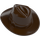 LEGO Ciemny brąz Fedora Kapelusz (61506 / 88410)