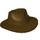 LEGO Dark Brown Fedora Hat (61506 / 88410)