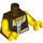 LEGO Dark Brown Frank Rock Torso (973 / 76382)