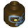 LEGO Dark Brown G&#039;Loona Head (Recessed Solid Stud) (3626 / 14052)
