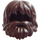 LEGO Dark Brown Hair with Beard and Mouth Hole (86396 / 87999)