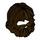 LEGO Dark Brown Hair with Beard and Mouth Hole (86396 / 87999)