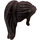 LEGO Marron foncé Cheveux avec Queue de cheval et Bangs (18640 / 92257)