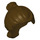 LEGO Dunkelbraun Haar mit Pferdeschwanz mit Tied Sections (21777)
