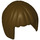 LEGO Dunkelbraun Haar mit Kurz Bob Cut  (27058 / 62711)