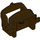 LEGO Dunkelbraun Pferd Saddle mit Zwei Clips (4491 / 18306)