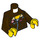 LEGO Dunkelbraun Jake Raines Minifig Torso mit Flieger Jacket &amp; &#039;SMH&#039; (76382 / 88585)