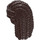 LEGO Marron Foncé Longue Tressé Cheveux (4643)