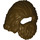 LEGO Marron Foncé Cheveux Longs avec Barbe (37784 / 87206)