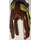 LEGO Dark Brown Long Hair with Feathers and Bandana Pattern (13884 / 14378)