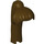LEGO Marron foncé Longue Cheveux avec Queue de cheval et Hairband (5361 / 17347)