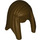 LEGO Dark Brown Long Straight Hair with Side Part (92083)