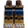 LEGO Dark Brown Longtooth Minifigure Hips and Legs (12807 / 16759)