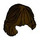 LEGO Dark Brown Mid-Length Hair, Combed Behind Ear (36037)