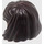 LEGO Dark Brown Mid-Length Hair, Combed Behind Ear (36037)