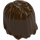 LEGO Dark Brown Mid-Length Tousled Hair with Center Parting (88283)