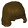 LEGO Dark Brown Mid-Length Wavy Hair with Bangs (1056 / 1879)