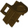 LEGO Dark Brown Minifig Scabbard for Two Swords (88290)
