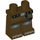 LEGO Dunkelbraun Minifigure Hüften und Beine mit Dekoration (3815 / 47811)