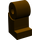 LEGO Dark Brown Minifigure Leg, Left (3817)