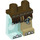 LEGO Donkerbruin Mottrot Minifigure Heupen en benen (3815 / 17619)